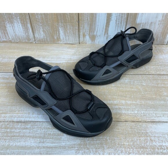 Rider Grendene Women’s 8 Shoes Slip on Hiking Outdoor Trail Sandals Gray Black - Picture 1 of 9